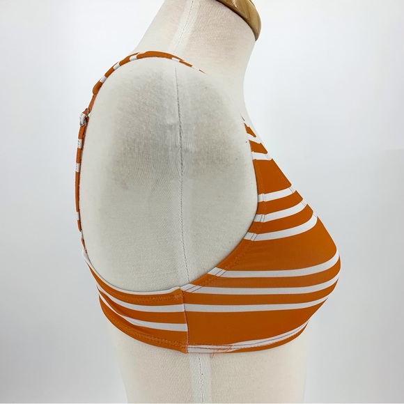 NaNa NWT Orange Striped LES ILES Naomi Bralette Bikini Top, XS - Picture 7 of 16